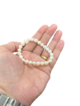 Pearl | Moti Round Beads Bracelet For Men & Women (8 MM Beads) (1 Pc)