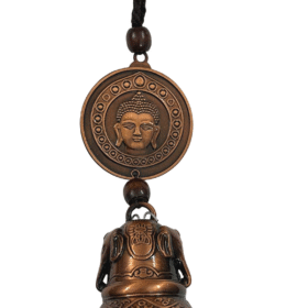 Tibetan Hanging Bell | Wind Chime for Homes, Offices, Cars for Positive Flow of Chee Energy (Elephant Design) (1 Pc)