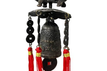 Tibetan Hanging Bell | Wind Chime for Homes, Offices & Cars, Turtle & Lucky Coins Design for Flow of Positive Chee Energy (1 Pc)