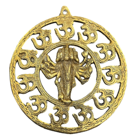 Panchmukhi Hanuman Ji Idol Wall Hanging in Metal (21 Cms Approx) (1 Pc)