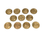 Copper Coins | Tambe Ke Sikkey for Puja (11 Pcs)
