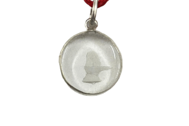 Crystal Shivling | Shivalingam Pendant In White Metal For Men & Women (1 Pc)
