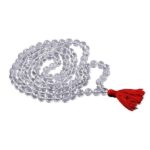 Crystal | Sphatik Diamond Cut Knotted Beads Mala (108+1 Beads) (1 Pc) (Lab Certified)