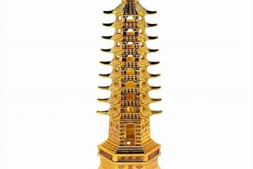 Feng Shui Educational Tower in Metal (9 Layers) (6.5 Inches Approx) (1 Pc)
