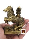 Feng Shui Wealth | Money Horse with Education Tower For Wealth, Education & Good Luck (1 Pc)