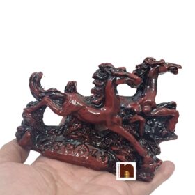 Feng Shui Two Running Horses | Cherry | Red Colour Horses for Good Luck (1 Pc)