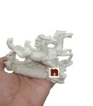 Feng Shui Two Running Horses | White Horses for Good Luck (1 Pc)