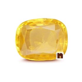 Genuine & Original Yellow Sapphire | Pukhraj Gemstone 6.80 Carat | 7 To 7.50 Ratti (Lab Certified) (1 Pc)