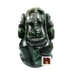 Beautifully Handcrafted Original Margaj | Green Jade Stone Lord Ganesha | Ganpati Idol (120-130 Gms Approx) (1 Pc)