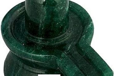 Natural & Original Margaj | Green Jade Gemstone Shivling for Puja (125 - 135 Grams Approx) (1 Pc)
