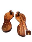 Beautifully Handcrafted & Designed Wooden Charan Paduka | Khadau | Slipper for Wearing (10.5 Inches Approx) (1 Set)
