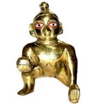Laddu Gopal | Baal Krishna Idol In Brass (7.5 Cms) (1 Pc)