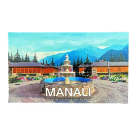 Magnetic Sticker in Rubber Fridge Magnet for Kitchen & Home Decor (Manali Theme Park) (10 Cms) (1 Pc)