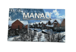 Fridge Magnet | Magnetic Sticker in Rubber for Kitchen & Home Decor (Manali) (10 Cms) (1 Pc)