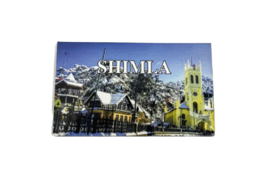 Fridge Magnet | Magnetic Sticker (Shimla) in Rubber for Kitchen & Home Decor (10 Cms) (1 Pc)
