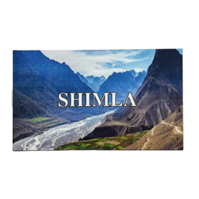 Fridge Magnet | Magnetic Sticker in Rubber for Home Decor (Shimla) (10 Cms) (1 Pc)