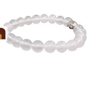 Moonstone Crystal Bracelet For Men & Women (8 MM Beads) (1 Pc)