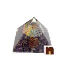 Orgone Pyramid Amethyst Crystal Stones for Spiritual Healing (1 Pc)