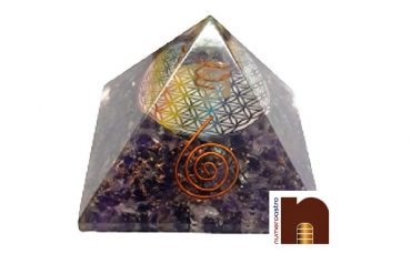 Orgone Pyramid Amethyst Crystal Stones for Spiritual Healing (1 Pc)