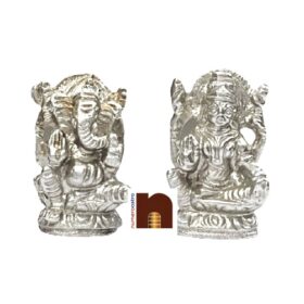 Parad | Mercury Shri Laxmi Ganesh Idol for Puja (85 Grams Approx) (1 Set)