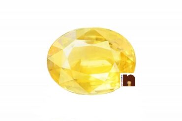 Genuine & Original Yellow Sapphire | Pukhraj Gemstone 6.80 Carat | 7- 8 Ratti Approx (Lab Certified) (1 Pc)