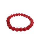 Red Onyx Round Beads Stretchable Bracelet For Men & Women (8 MM) (1 Pc)