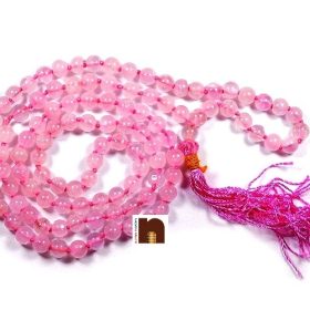 Rose Quartz Mala For Men & Women (6 MM Beads) (109 Beads) (1 Pc)