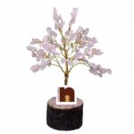 Rose Quartz Gemstone Tree for Reiki & Crystal Healing Showpiece (100 Chips) (1 Pc)
