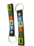 Tibetan Key Chain | Om Mani Padme Hum Key Chain | Rubber Key Chain ( 2 Pcs)