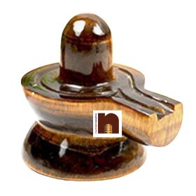 Natural & Original Tiger's Eye Gemstone Shivling for Puja (80-90 Grams) (1 Pc)