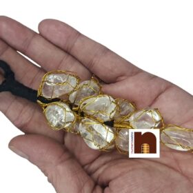 Crystal Clear Tumble Stones for Car Hanging & Door Hanging for Chakra & Crystal Healing (1 Pc)