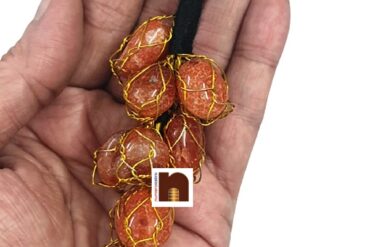 Red Carnelian Tumble Stones for Car Hanging & Door Hanging for Chakra & Crystal Healing (1 Pc)