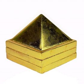 Vastu Pyramid Yantra in Ashtadhatu (91 Pyramids) (8 Cms) (490 Grams) (Big) (1 Pc)