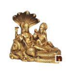 Shri Vishnu Ji & Laxmi Ji Sitting On Sheshnaag In Brass (15 Cms) (1 Pc)