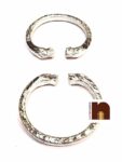 Beautifully Handcrafted Adjustable Kada/Bracelet In White Metal (Free Size) (Pack Of 2)