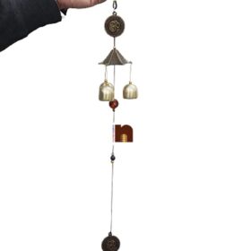 Hanging Wind Chime (Om with Gayatri Mantra Design) (40 Cms) (1 Pc)